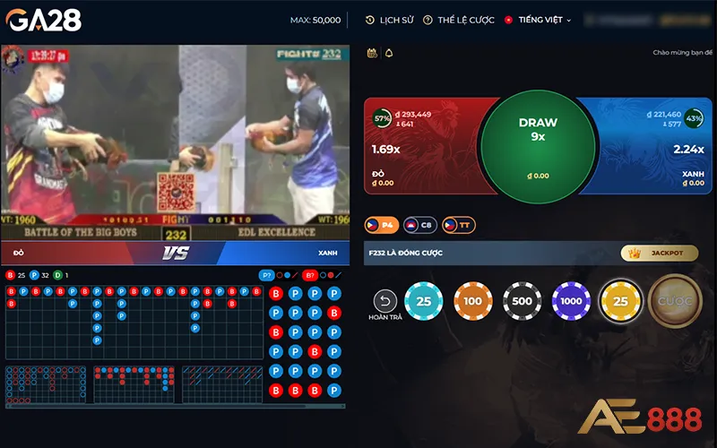 Sảnh đá gà GA28 live